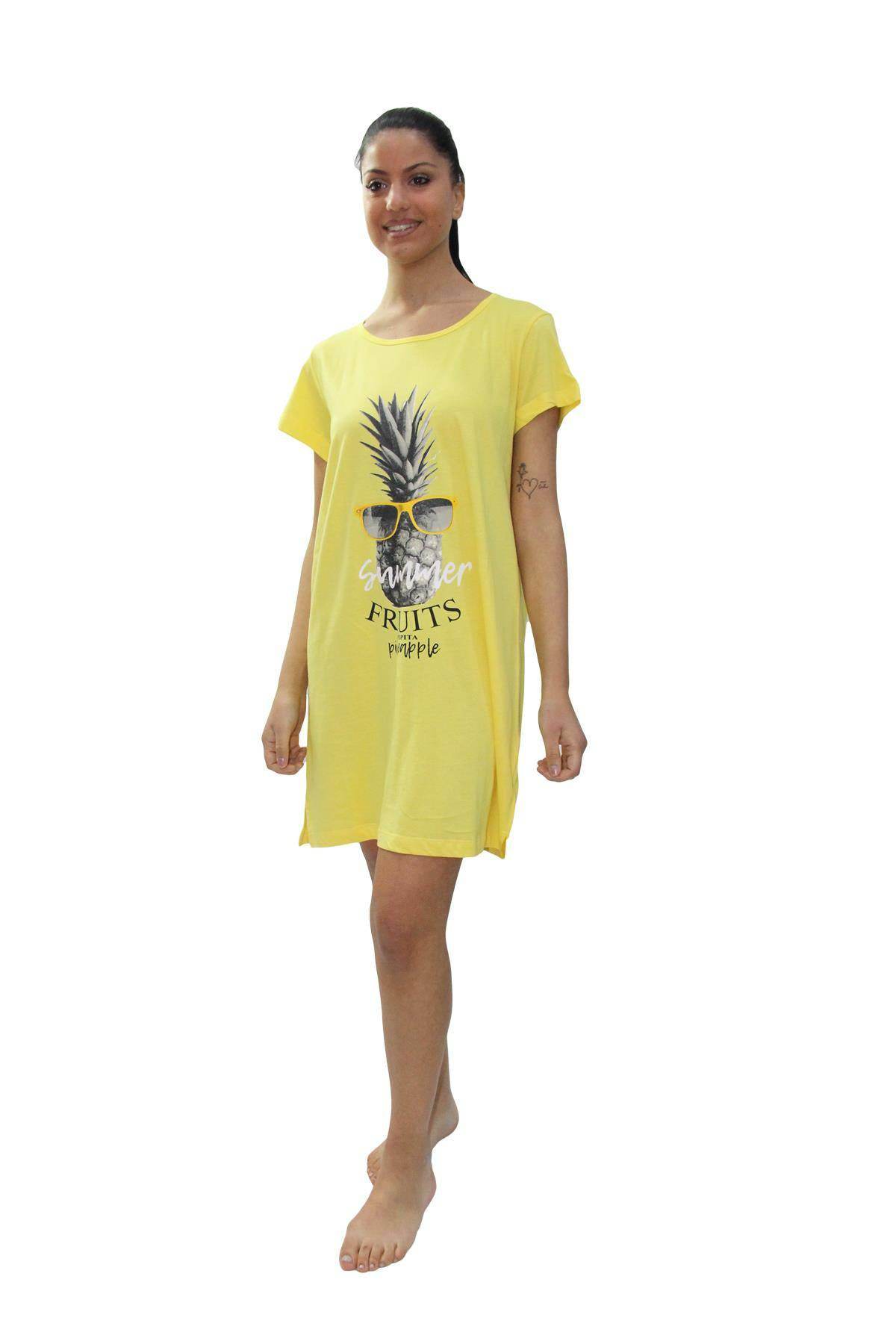 Camicia Manica corta Donna ANANAS 4502 Pepita - evabiancheria