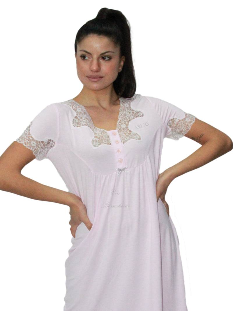 Camicia Manica corta Donna DL0120 Liu Jo Home evabiancheria