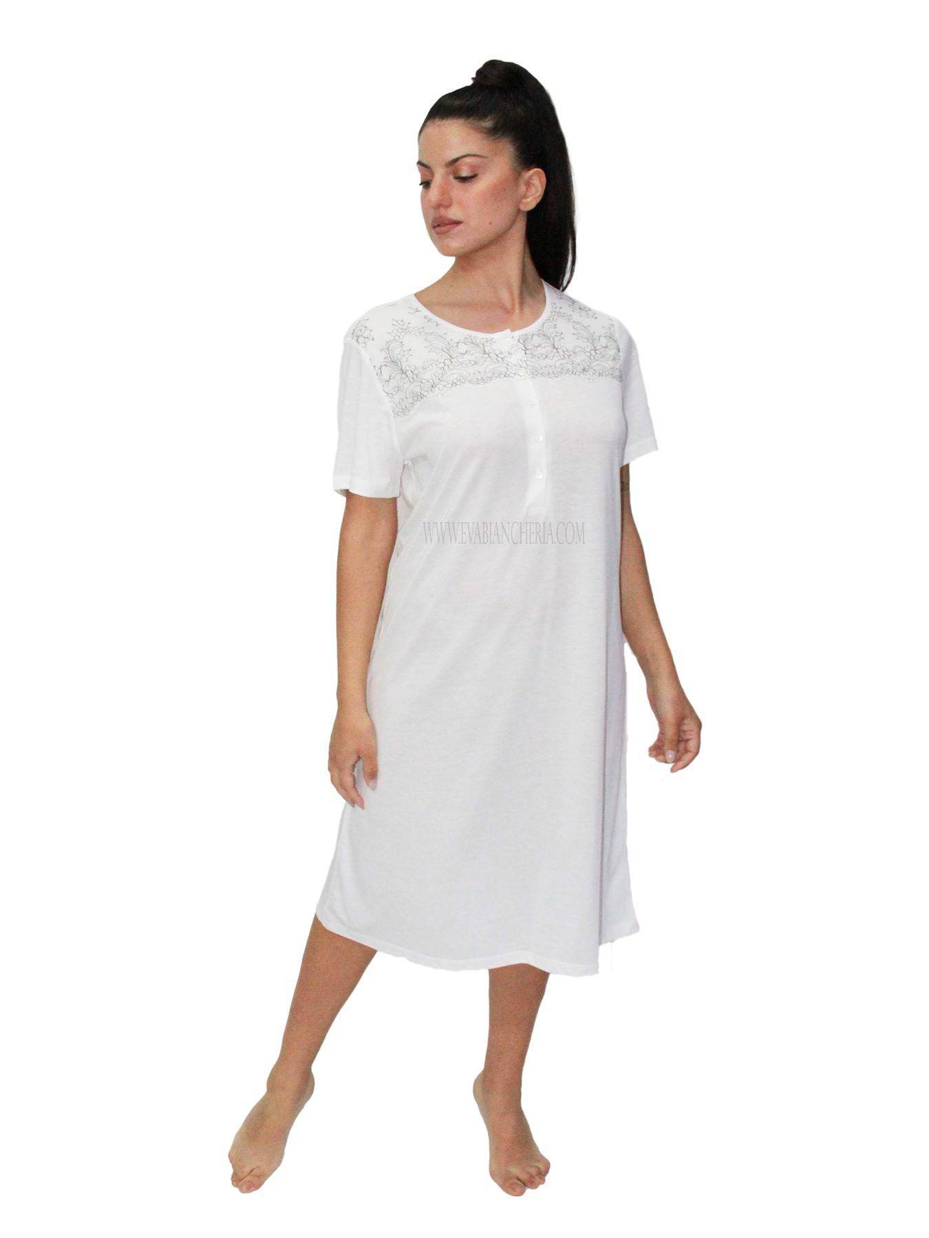 Camicia Manica corta Donna E21303 5 Prima Rosa - evabiancheria