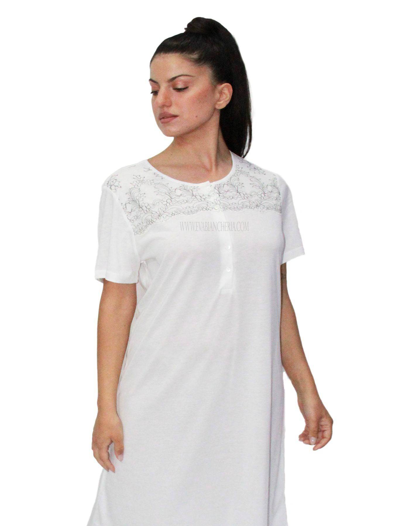 Camicia Manica corta Donna E21303 5 Prima Rosa - evabiancheria