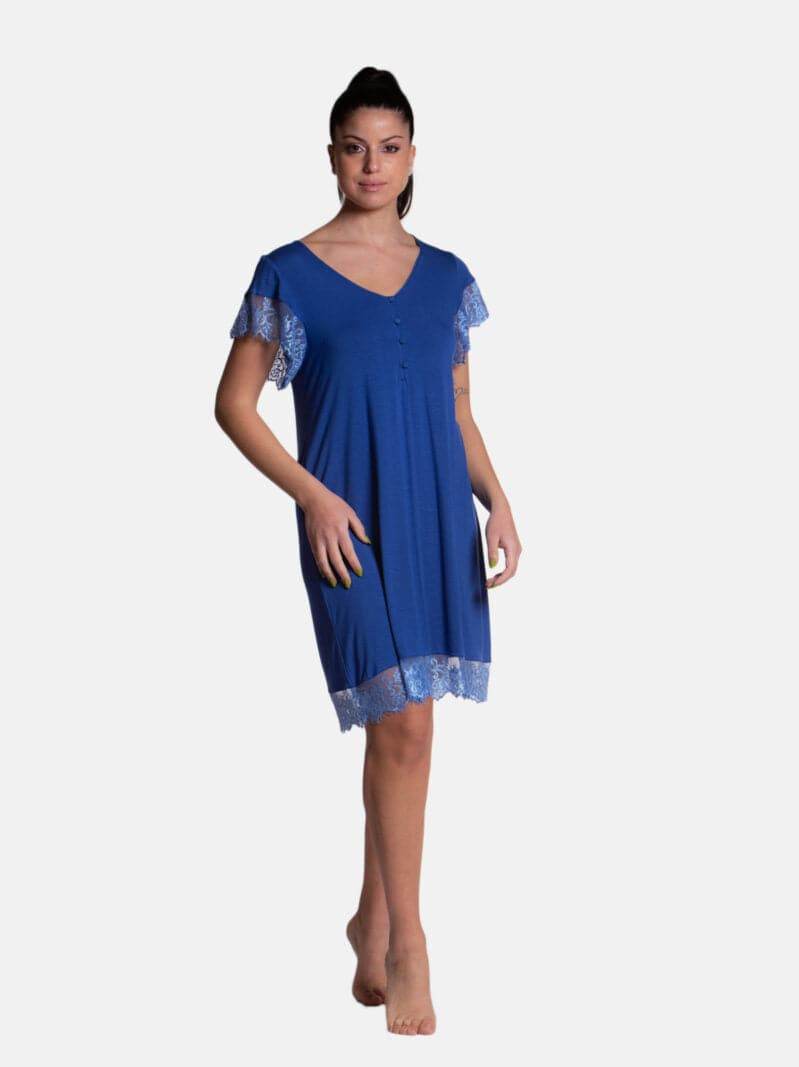 Camicia Manica corta Donna GINGER 8440 Pepita - evabiancheria