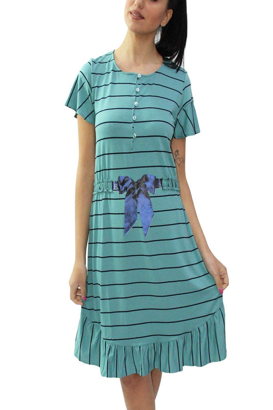 Camicia Manica corta Donna LAVANDA 5560 Pepita - evabiancheria