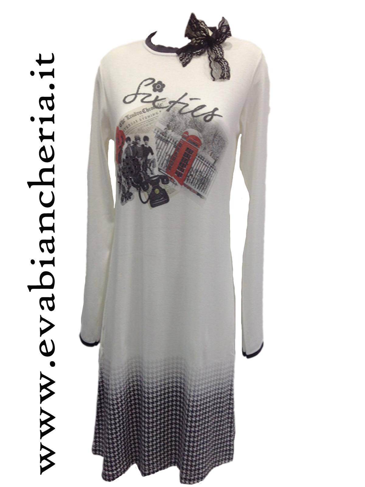 Camicia corta Donna P277 Profumi e Balocchi - evabiancheria