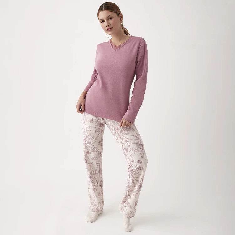 Completo pigiama Pigiama +Giacca Donna N20043 Promise - evabiancheria