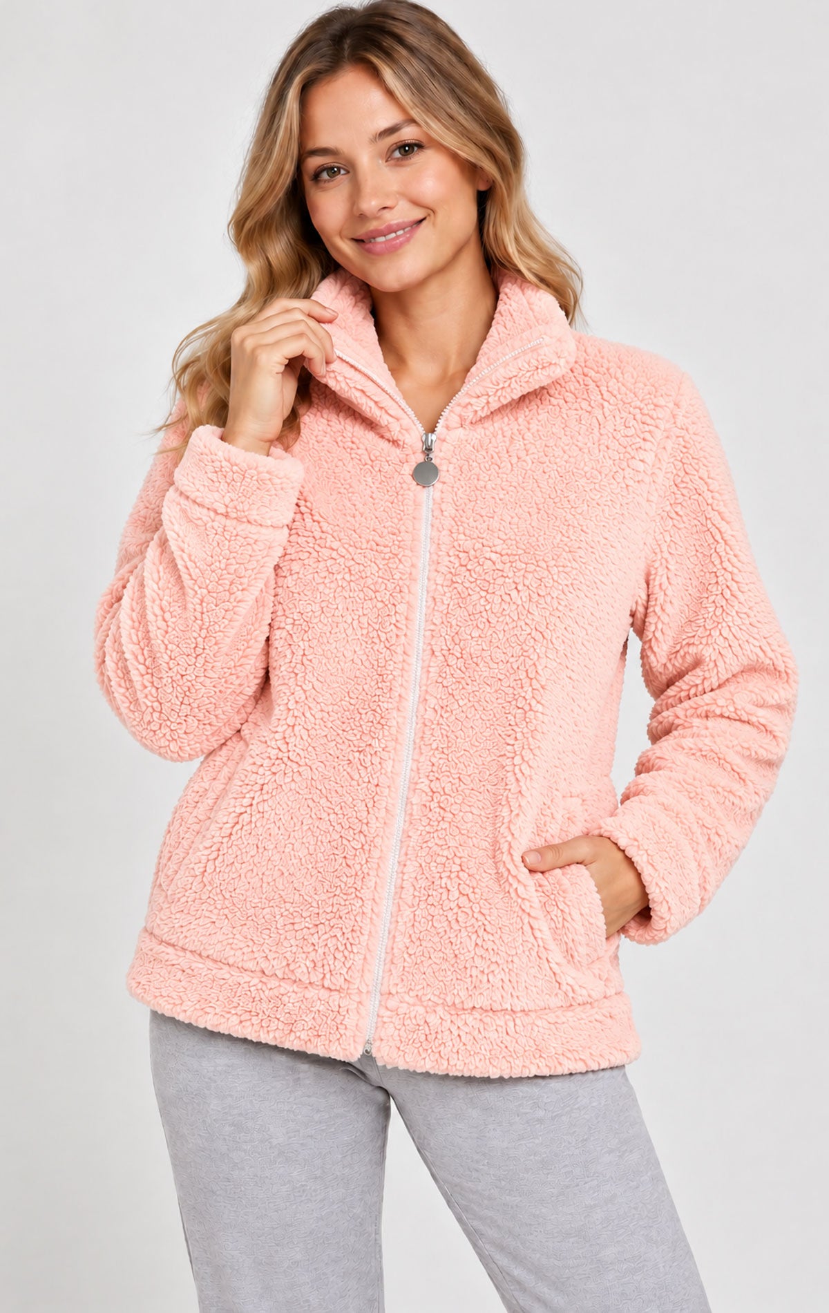 Vestaglia con zip Donna SY54 Verdissima