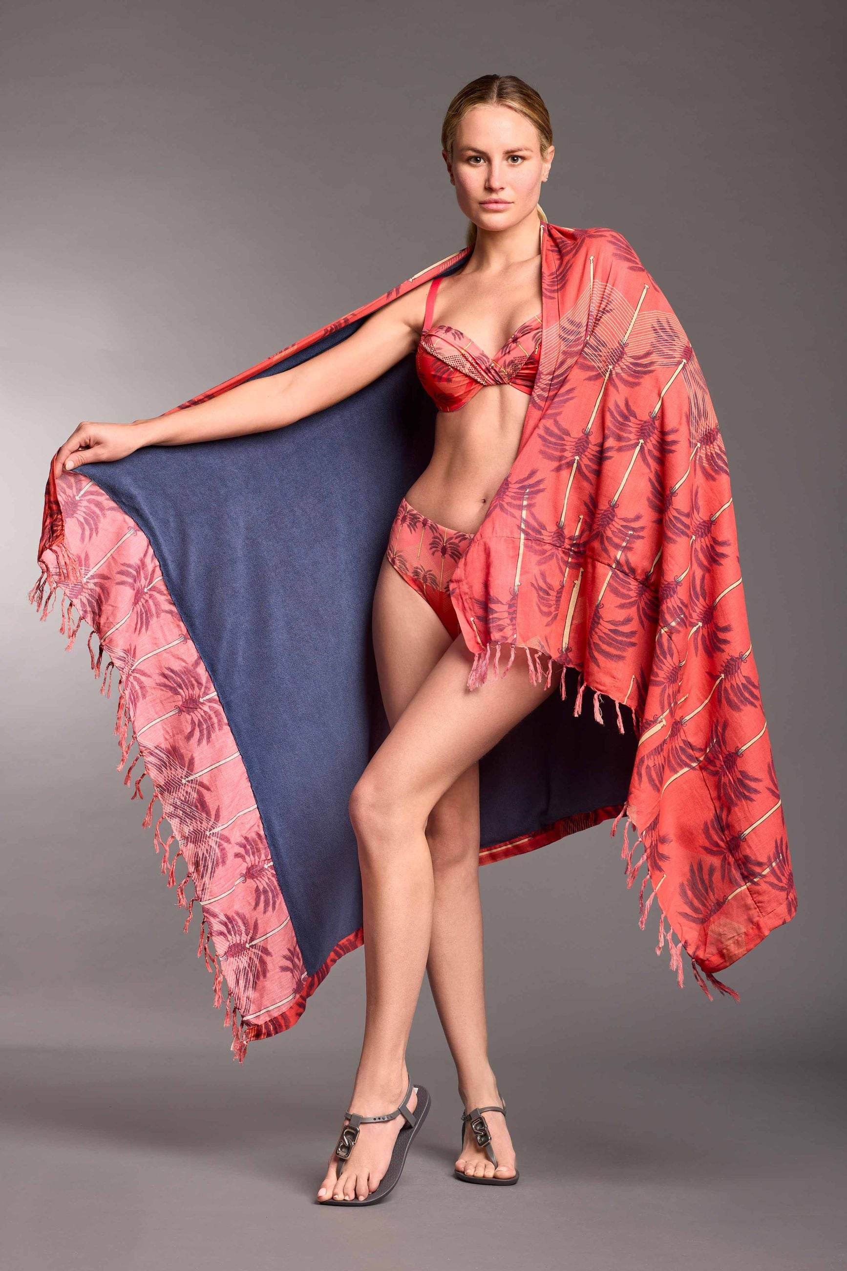 Telo Mare Fantasia Donna VI25-134 Vacanze Italiane - evabiancheria