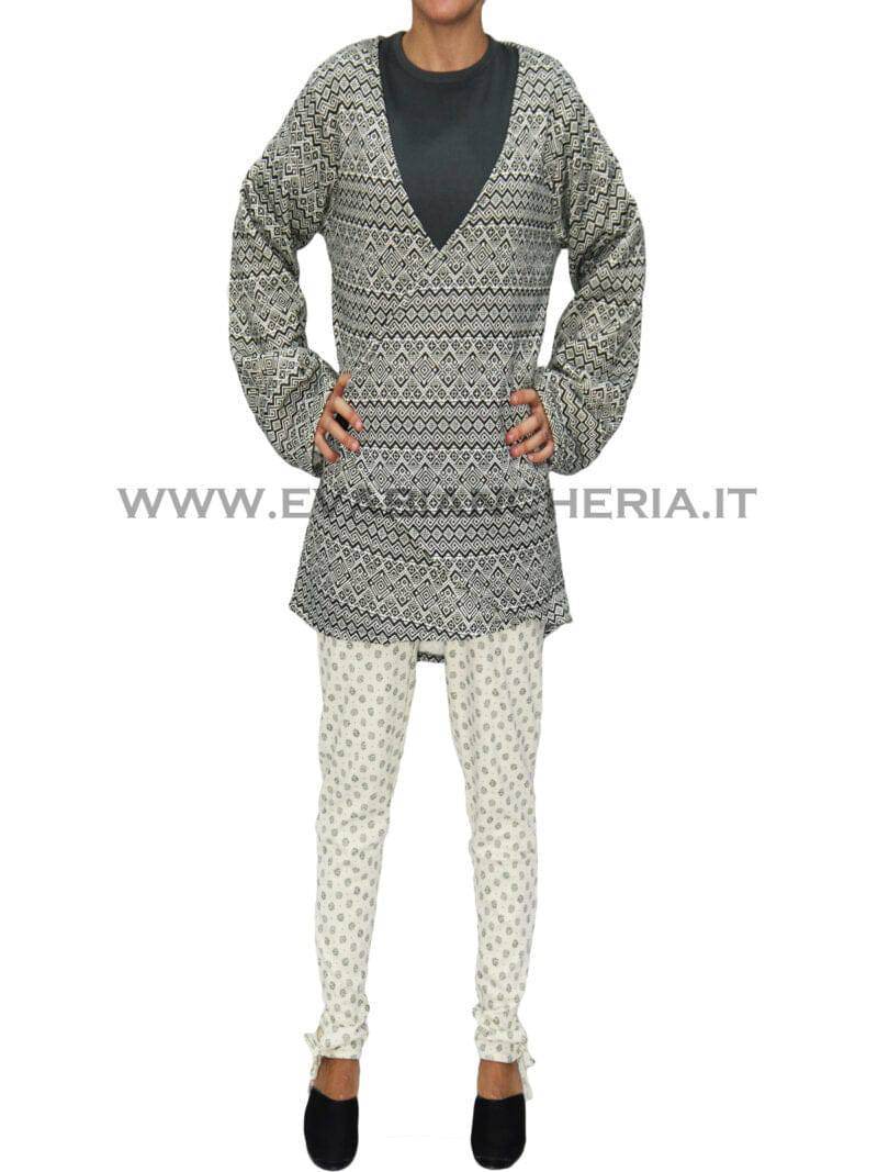 Completo pigiama Pigiama + Vestaglia Donna N02093 Promise - evabiancheria
