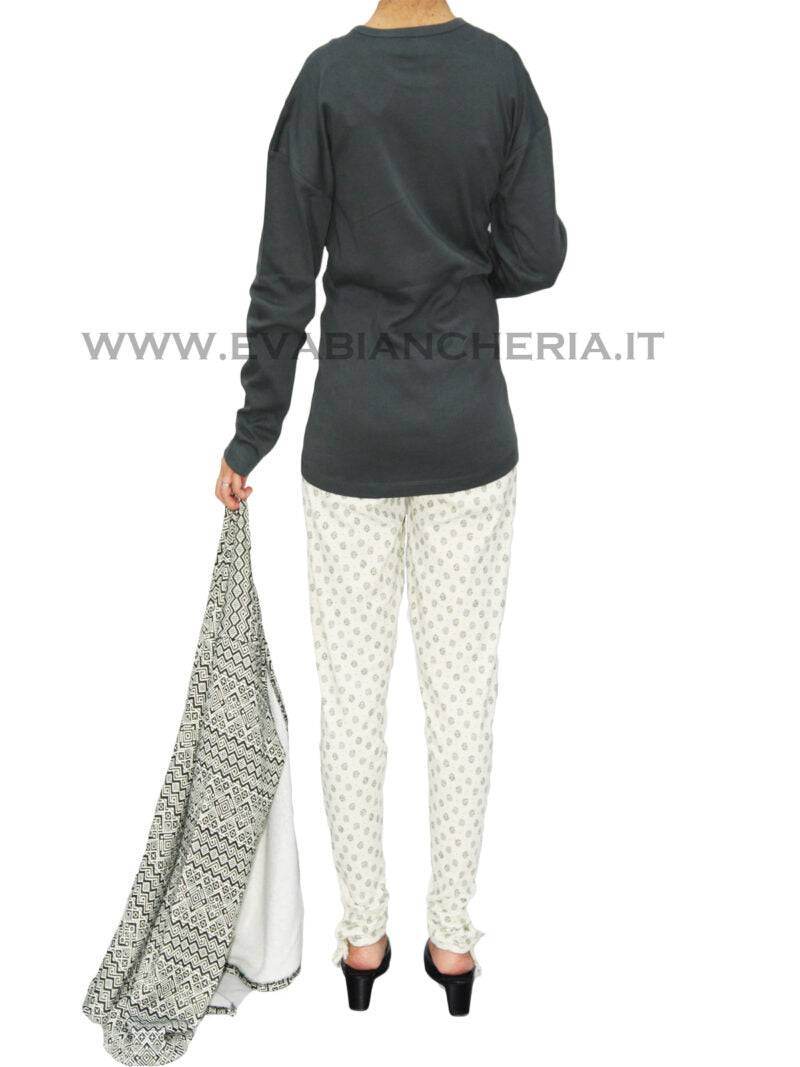 Completo pigiama Pigiama + Vestaglia Donna N02093 Promise - evabiancheria