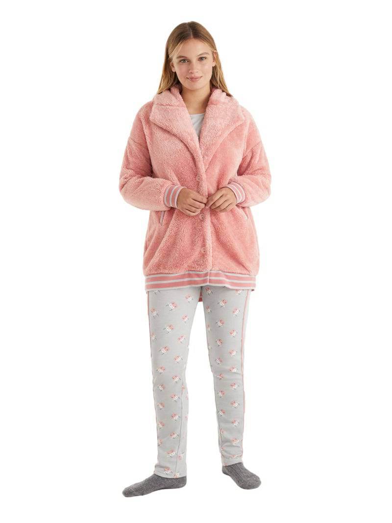 Completo pigiama Pigiama + Vestaglia Donna N12663 Promise - evabiancheria