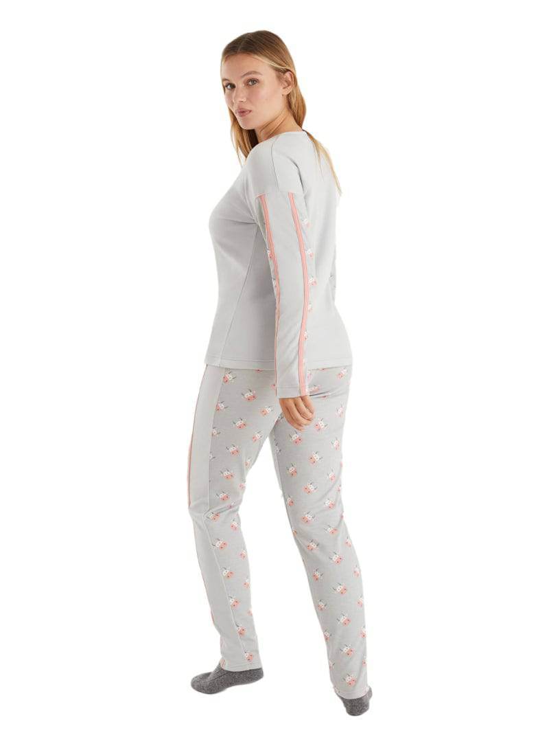 Completo pigiama Pigiama + Vestaglia Donna N12663 Promise - evabiancheria