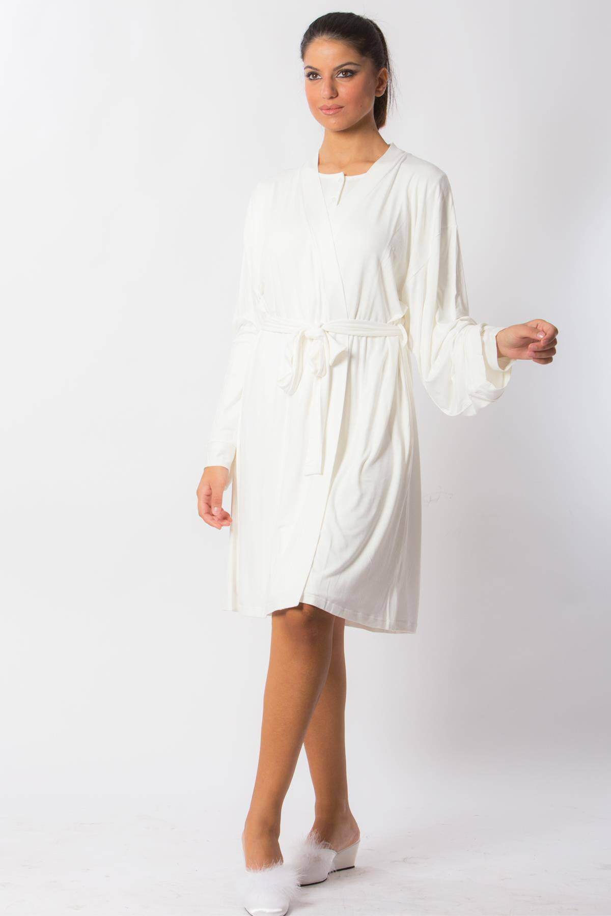 Completo vestaglia Camicia + Vestaglia Donna NEW YORK 4440 Pepita - evabiancheria