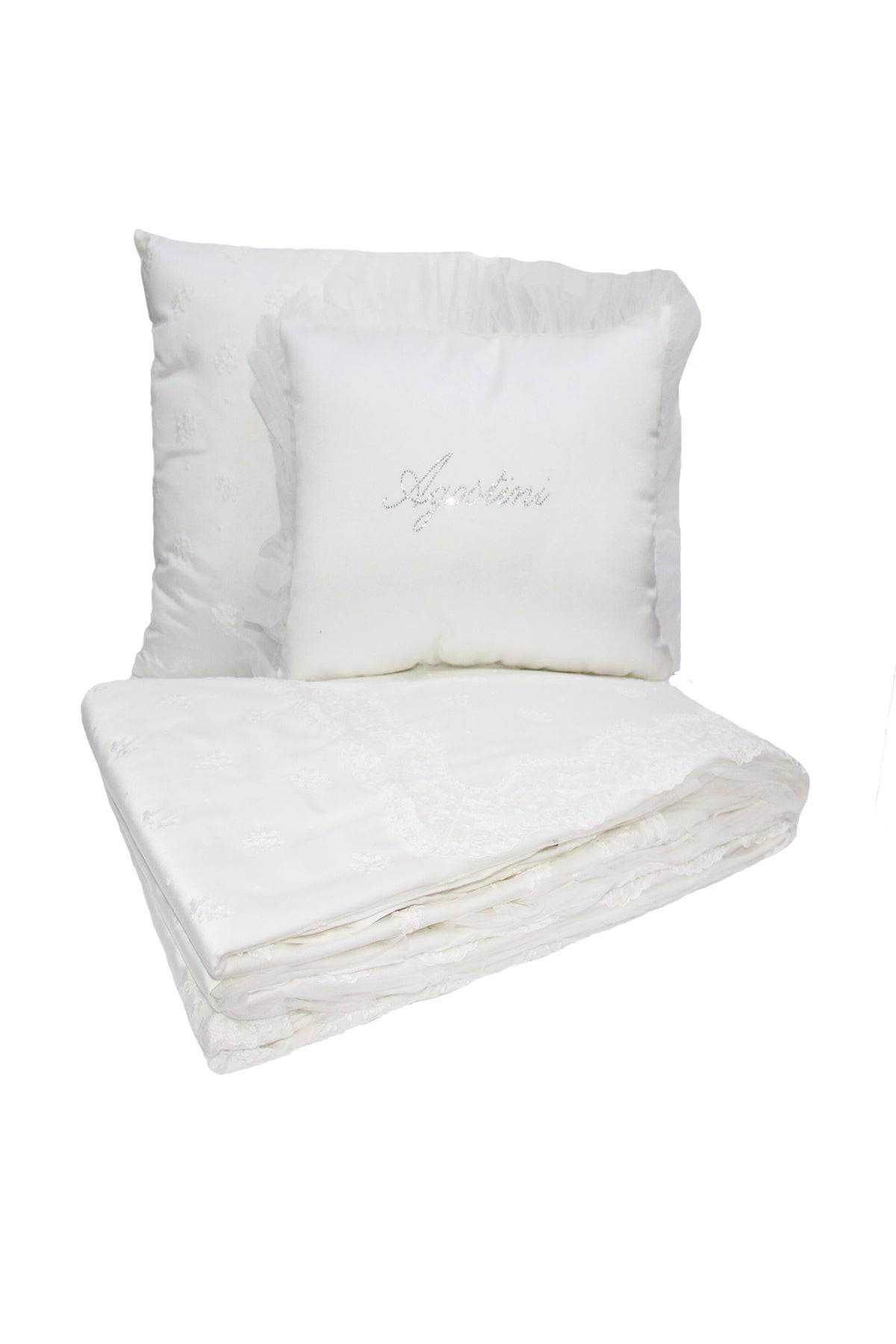 Copriletto con pizzo Biancheria EMMA COPR Agostini - evabiancheria