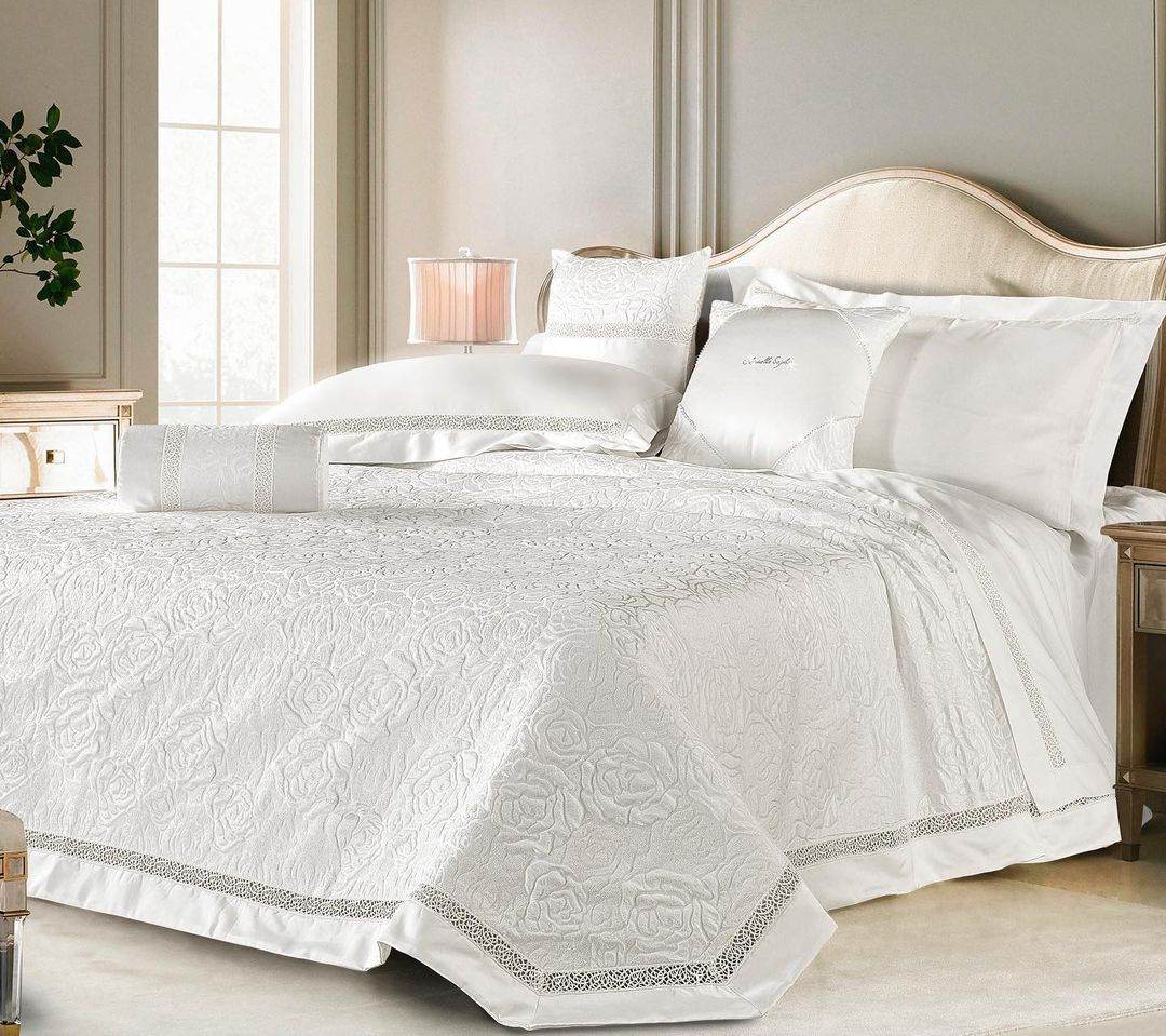 Copriletto jacquard Biancheria EMILY CPR Chiarelle Sophie - evabiancheria