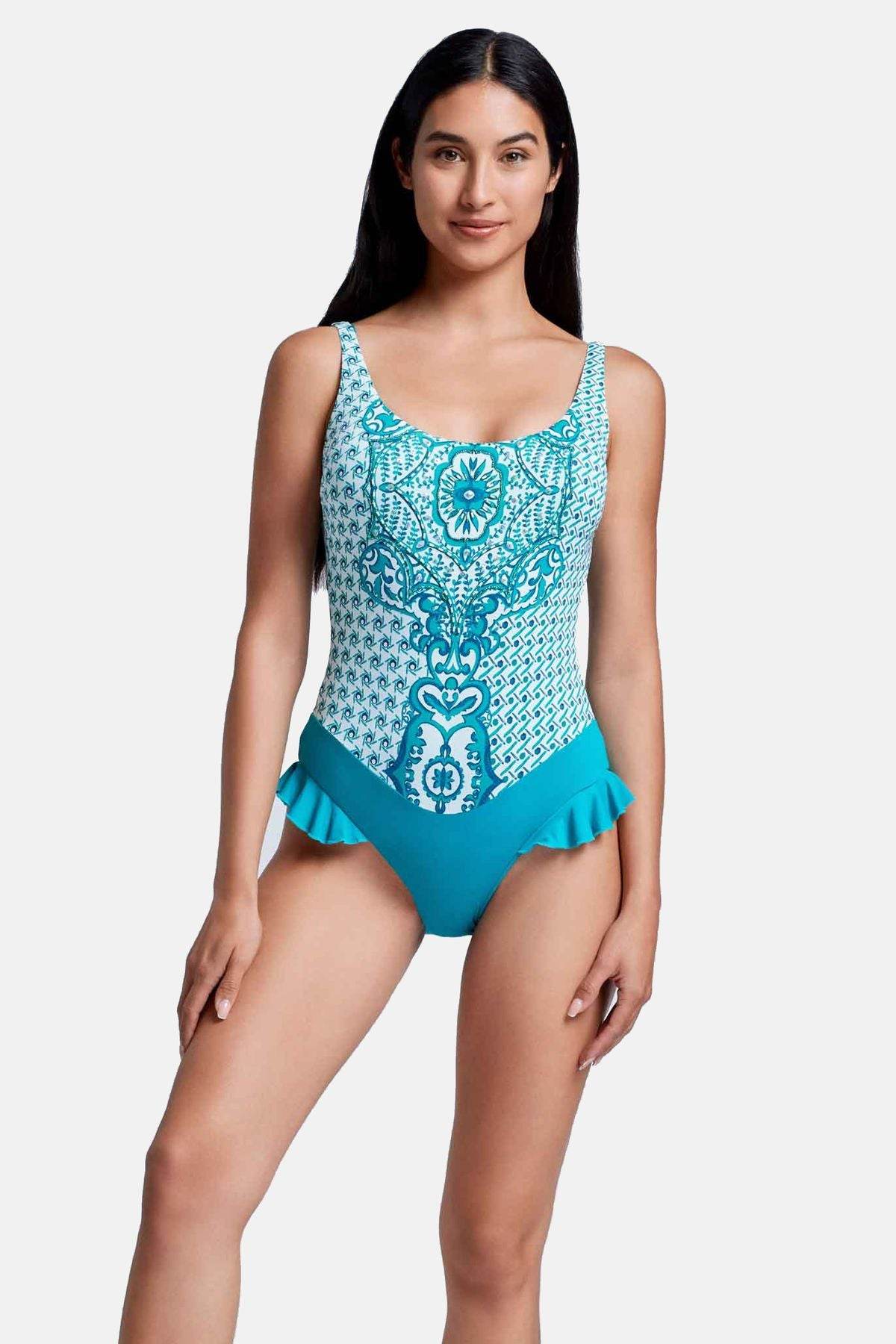 Costume intero Coppa preformata Donna VI24-036 Vacanze Italiane - evabiancheria