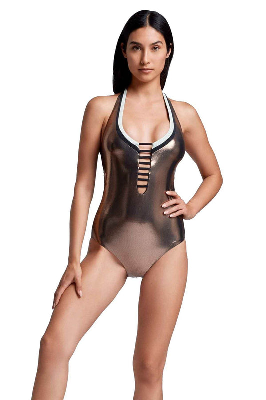 Costume intero Coppa preformata Donna VI24-107 Vacanze Italiane - evabiancheria