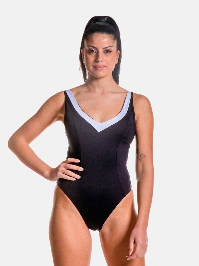 Costume intero Foderato Donna 22I-425 Marette evabiancheria