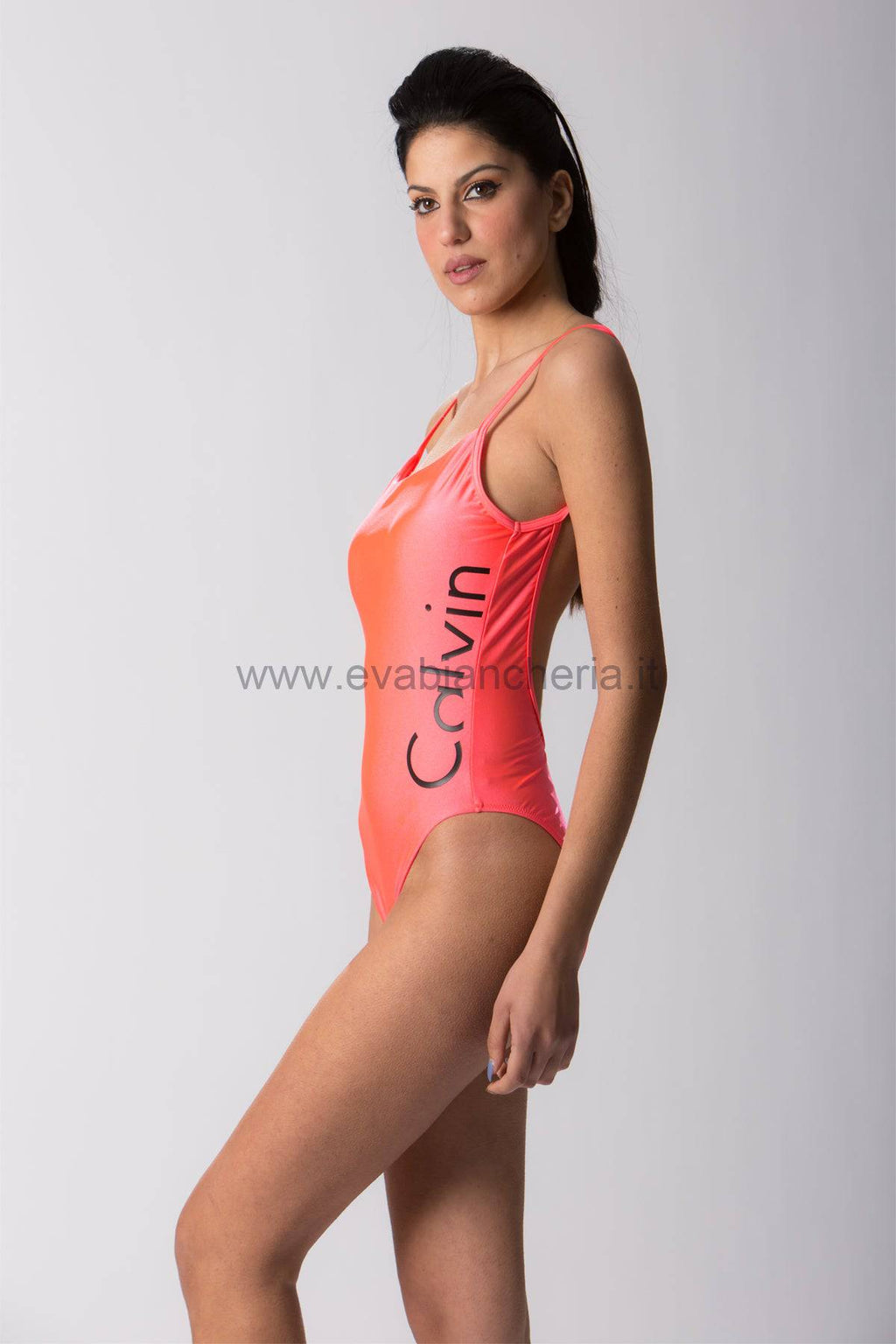 Costume intero Sfoderato senza ferro Donna KW00010 Calvin Klein evabiancheria