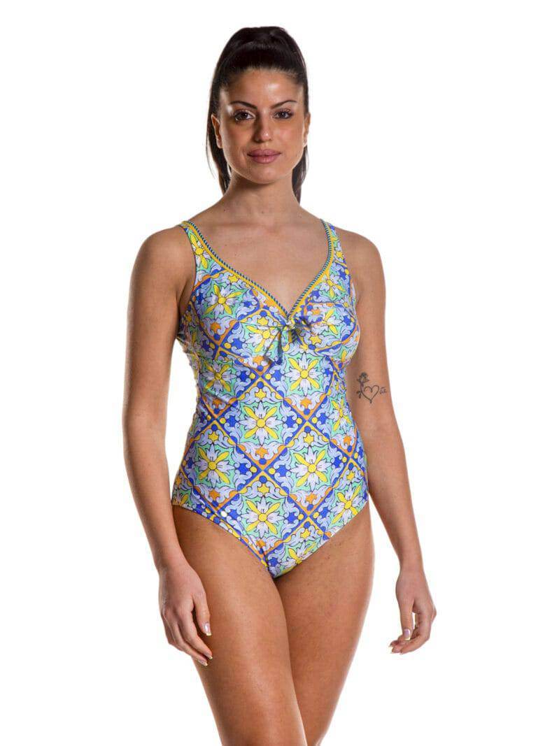 Costume intero Sfoderato senza ferro Donna LA SUNNY FBB9295 ANTIGEL - evabiancheria