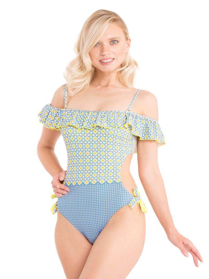 Costume intero Trikini Donna VI21-27 Vacanze Italiane - evabiancheria