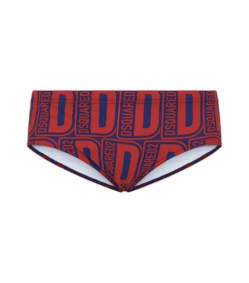 Costume slip sgambato Uomo D7B454590 Dsquared2 - evabiancheria