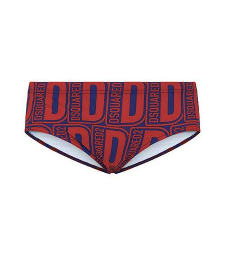 Costume slip sgambato Uomo D7B454590 Dsquared2 evabiancheria