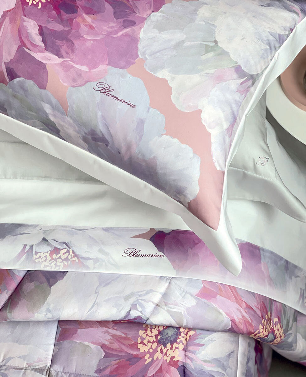 Lenzuola Stampato Biancheria Hibiscus Cpl Blumarine Home