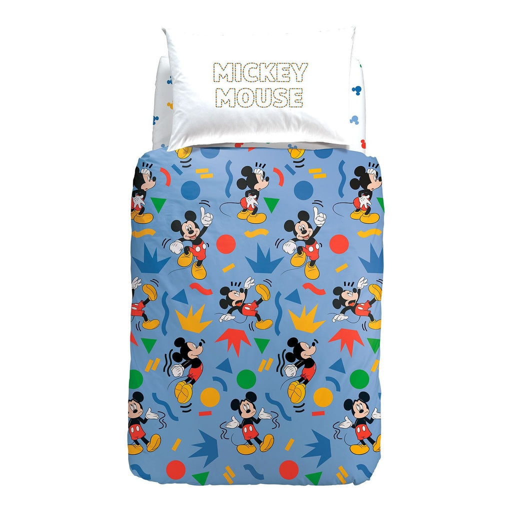 Printed Duvet Cover Mickey Colors Linen cpp Caleffi