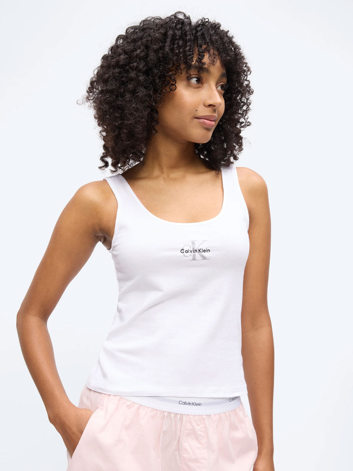 Canotta spalla stretta Donna QS7603 Calvin Klein