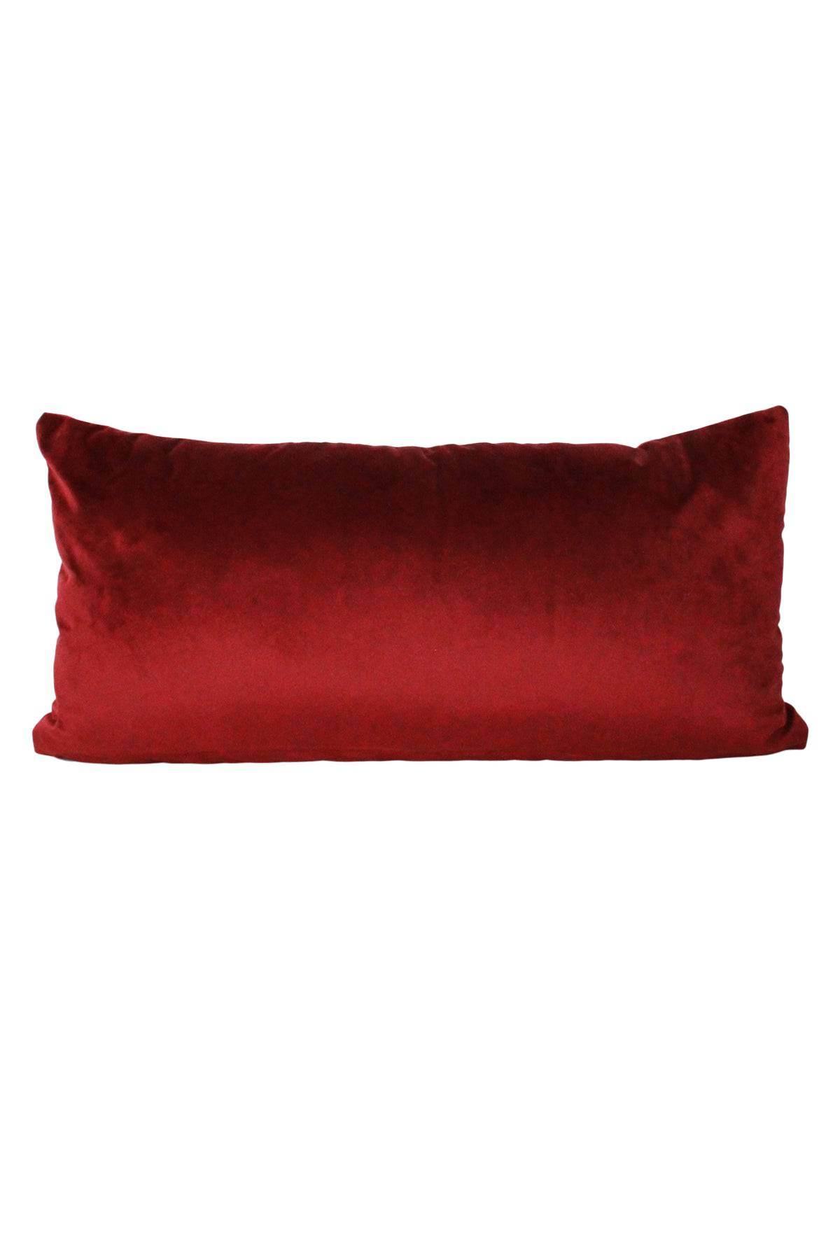 Cuscino Tinta Unita Biancheria VELVET 30x60 Eva Home Collection - evabiancheria