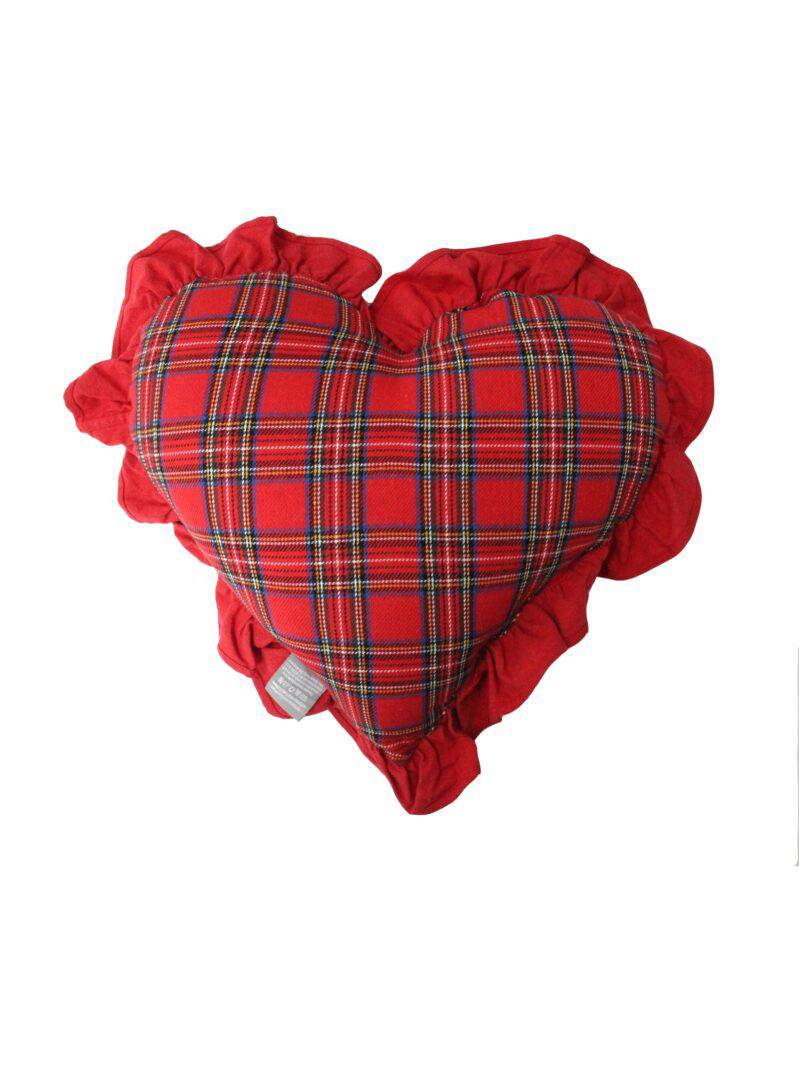 Cuscino natalizio a cuore Biancheria SCOTTY CUSC Lovely Shabby evabiancheria