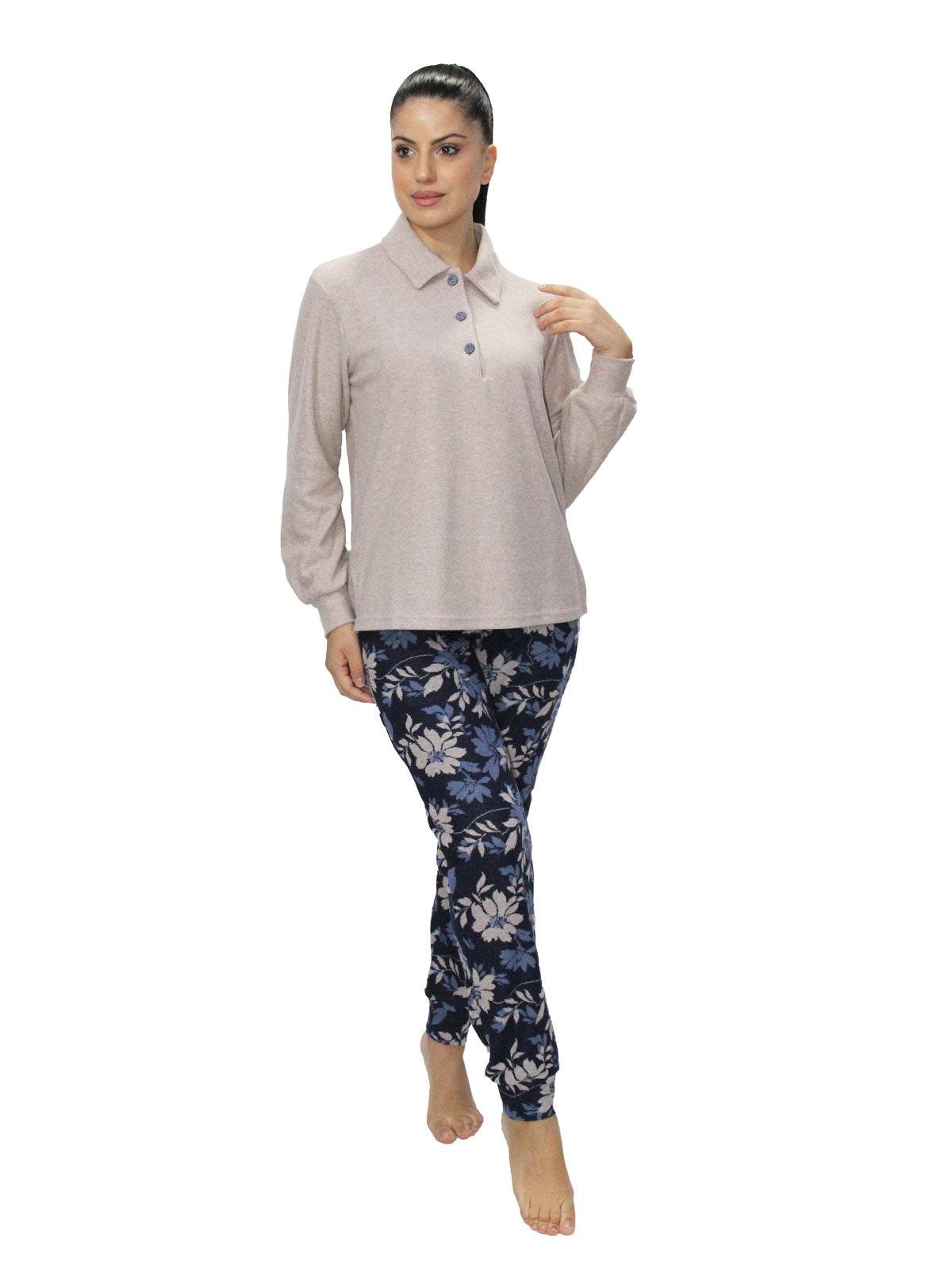Pigiama Serafino Donna D2573 Amadine - evabiancheria