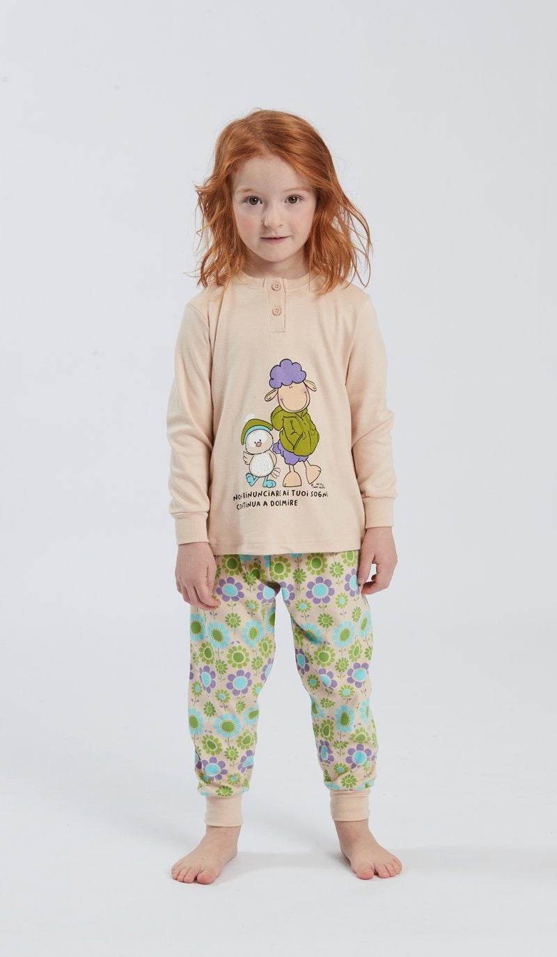 Pigiama Serafino Bambine e ragazze H6401 Happy People - evabiancheria