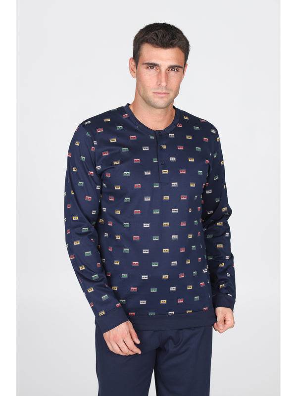 Pigiama Lungo Uomo Saluzzo JAL276 Julipet - evabiancheria