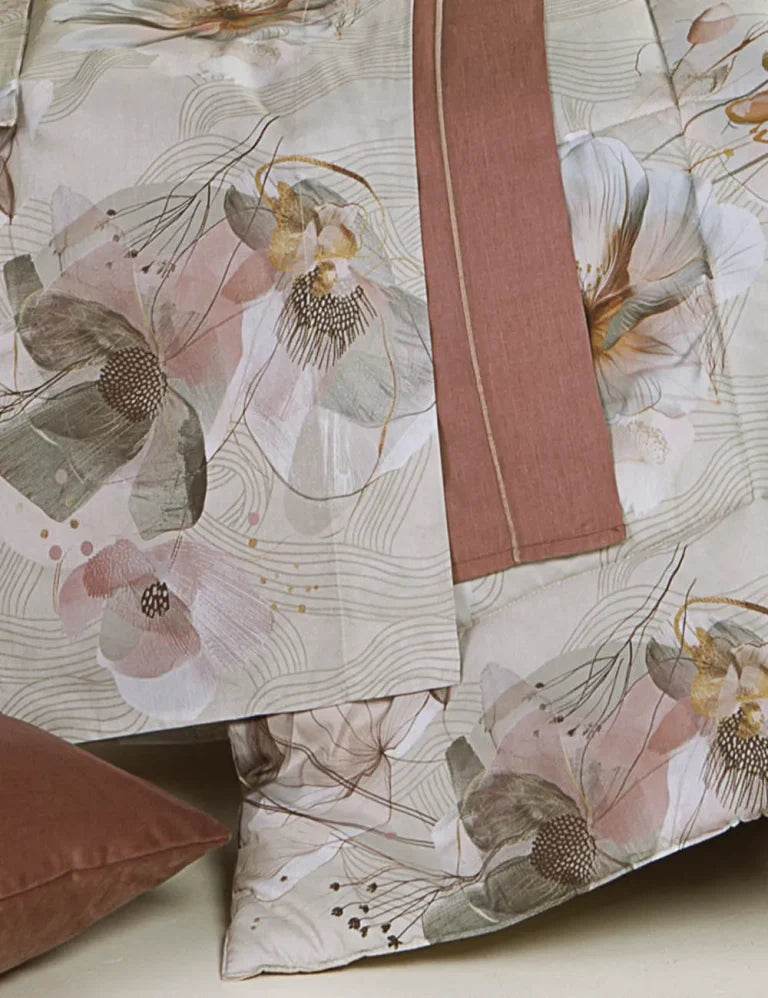 Trapunta Stampato Biancheria Blossom Trap Tessitura Randi - evabiancheria