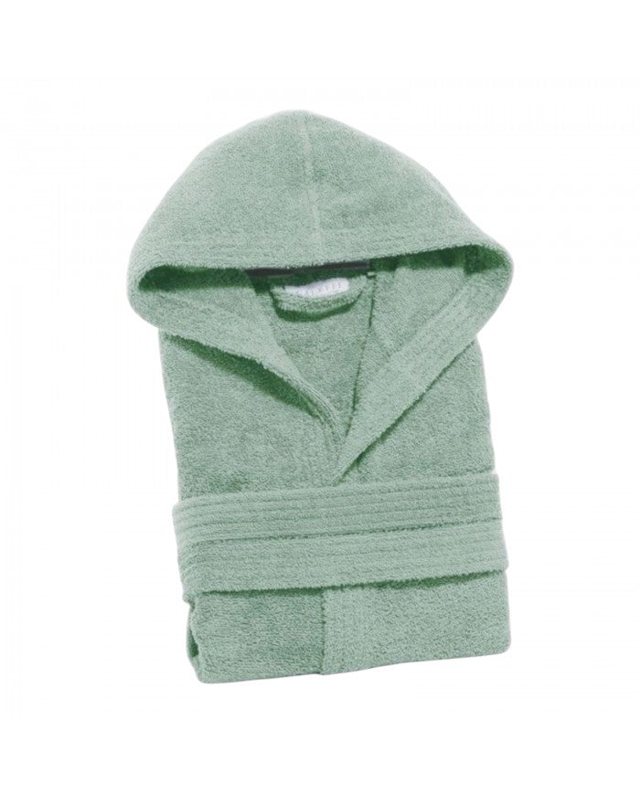 Bathrobe with hood Minorca Linen Acc Caleffi