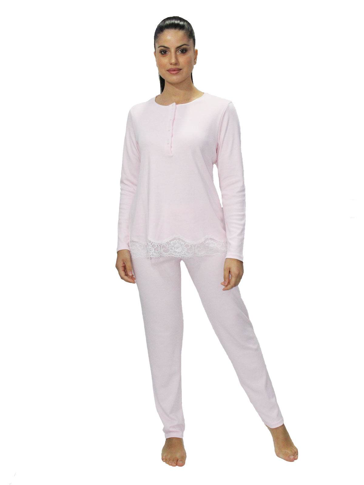 Pigiama Serafino Donna D2701 Amadine - evabiancheria