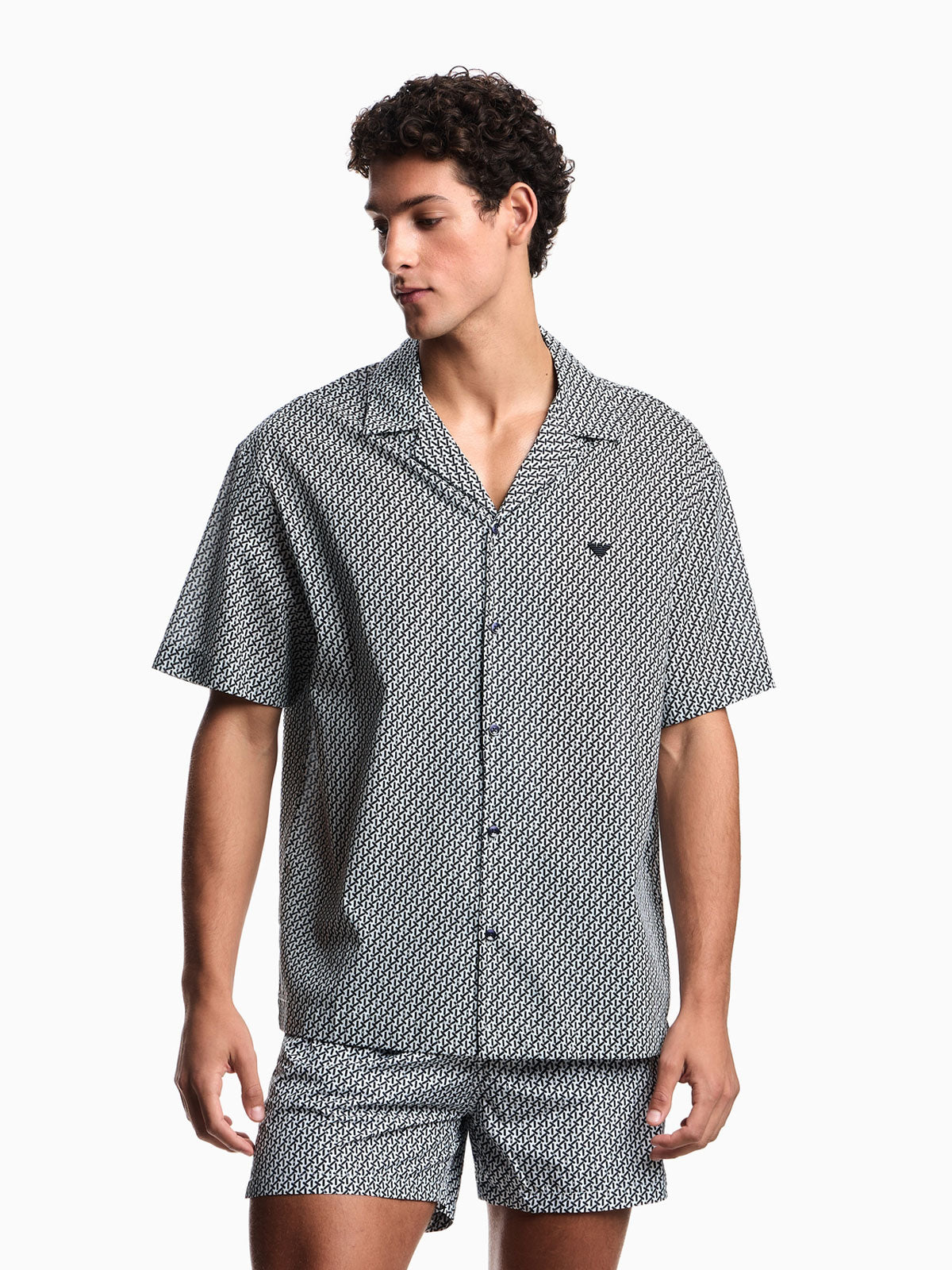 Camicia Manica corta Uomo AF20439 EM000593 Emporio Armani