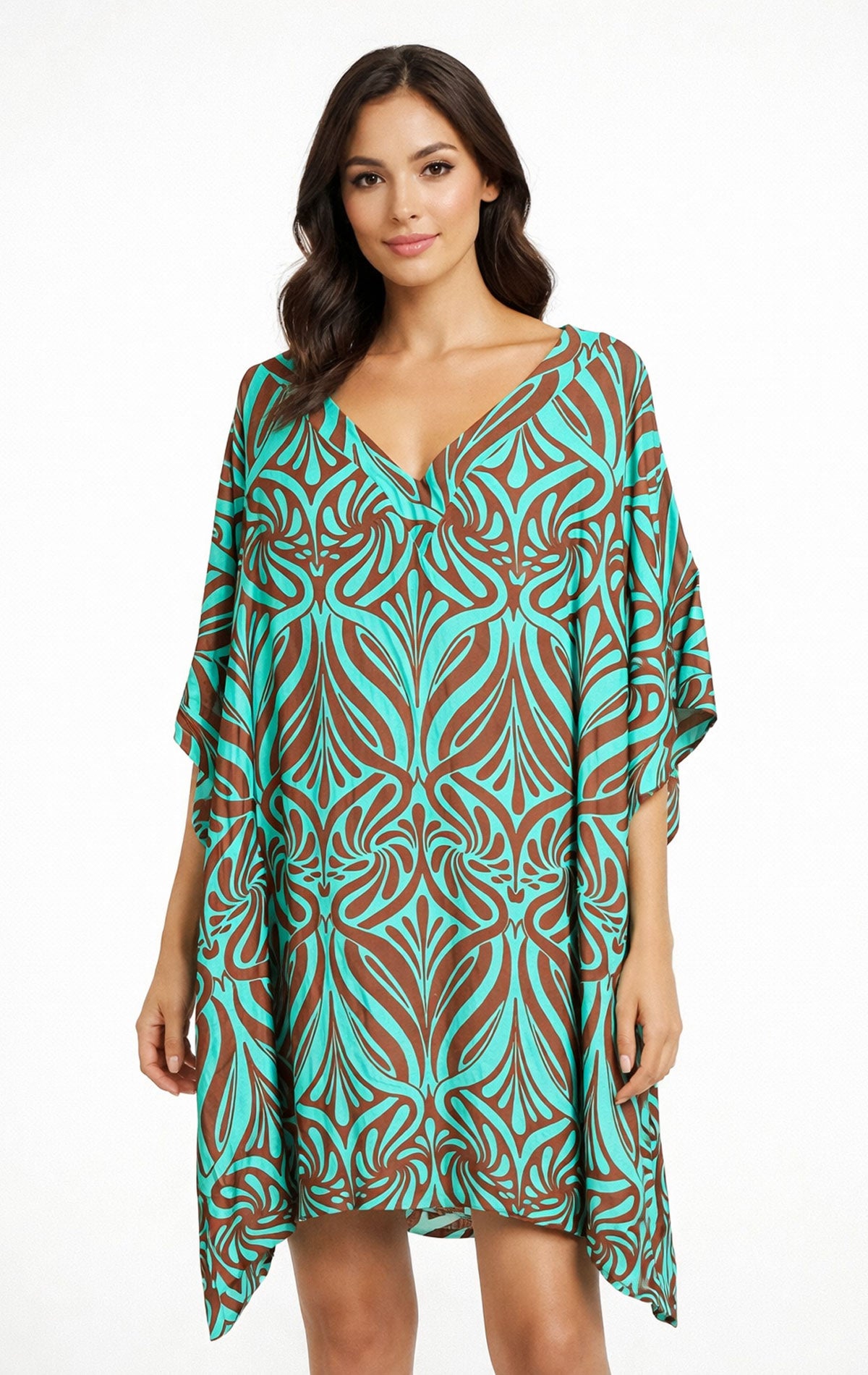 Abito Kaftano Donna H129 Huitre