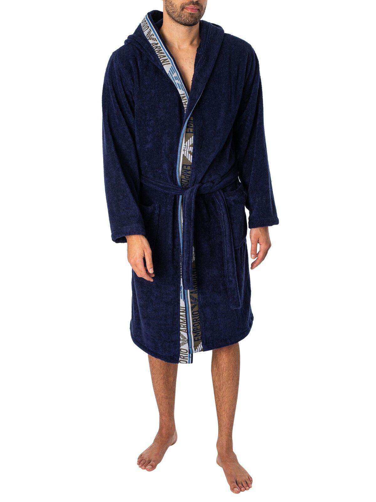 Accappatoio con cappuccio Uomo 4R447 231778 Emporio Armani - evabiancheria