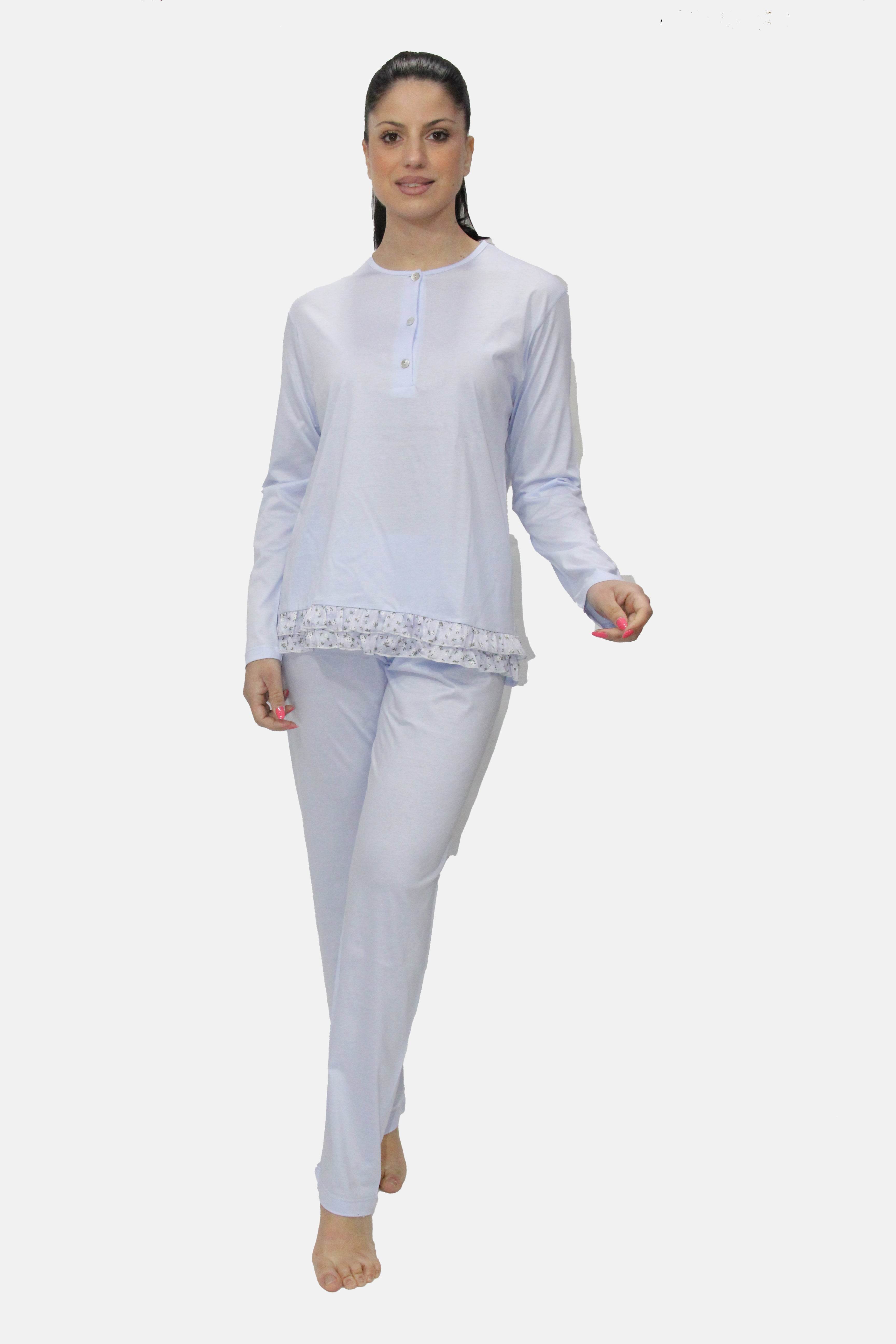 Pigiama Manica lunga Donna E2515 Fida - evabiancheria