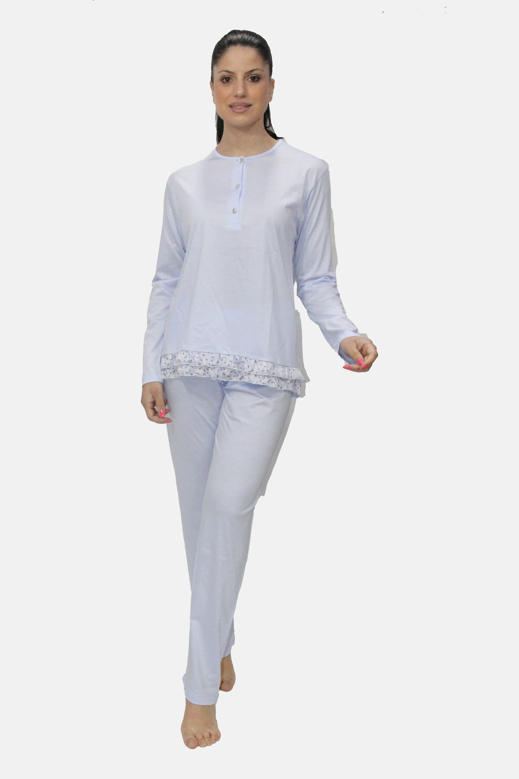 Pigiama Manica lunga Donna E2515 Fida