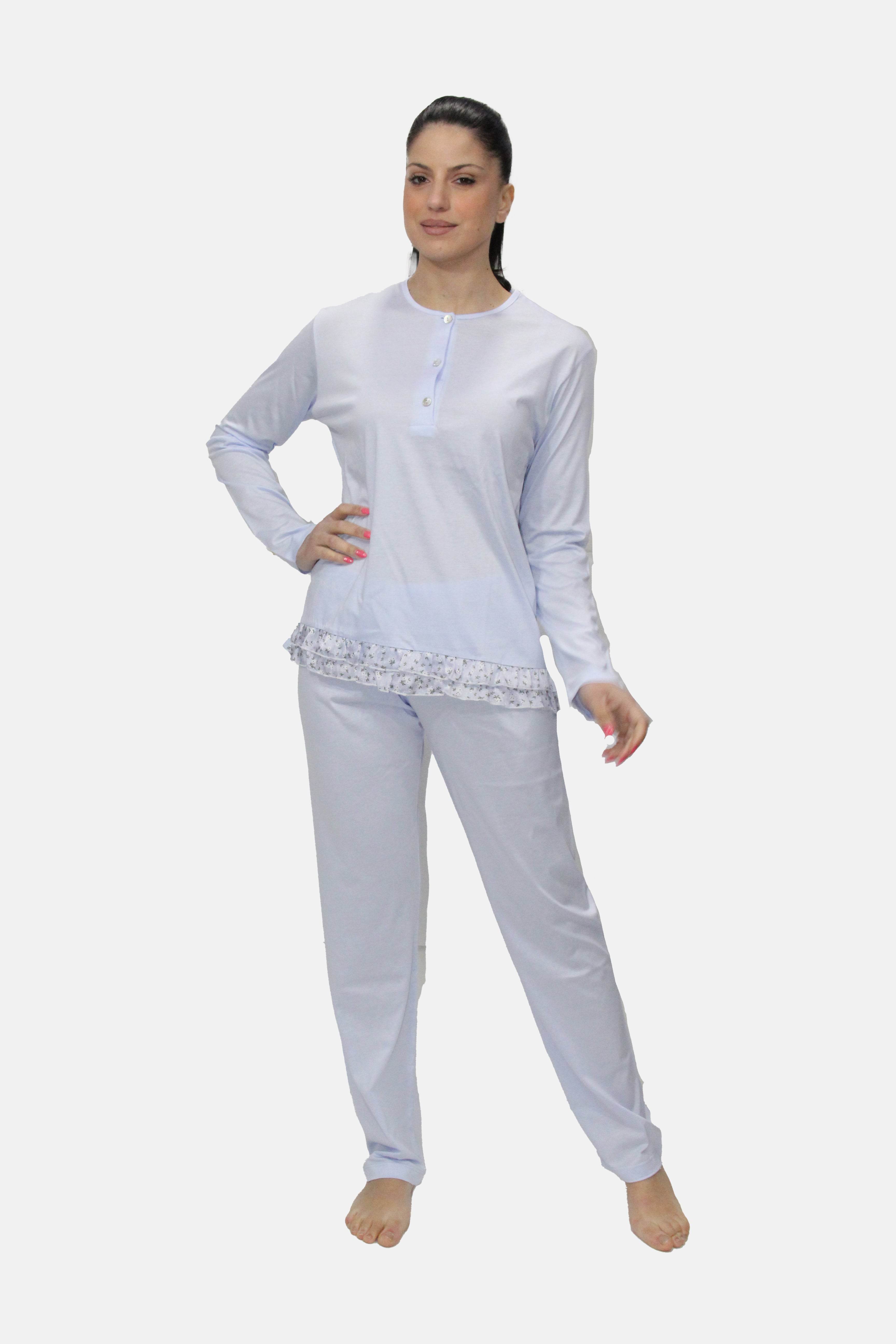 Pigiama Manica lunga Donna E2515 Fida - evabiancheria