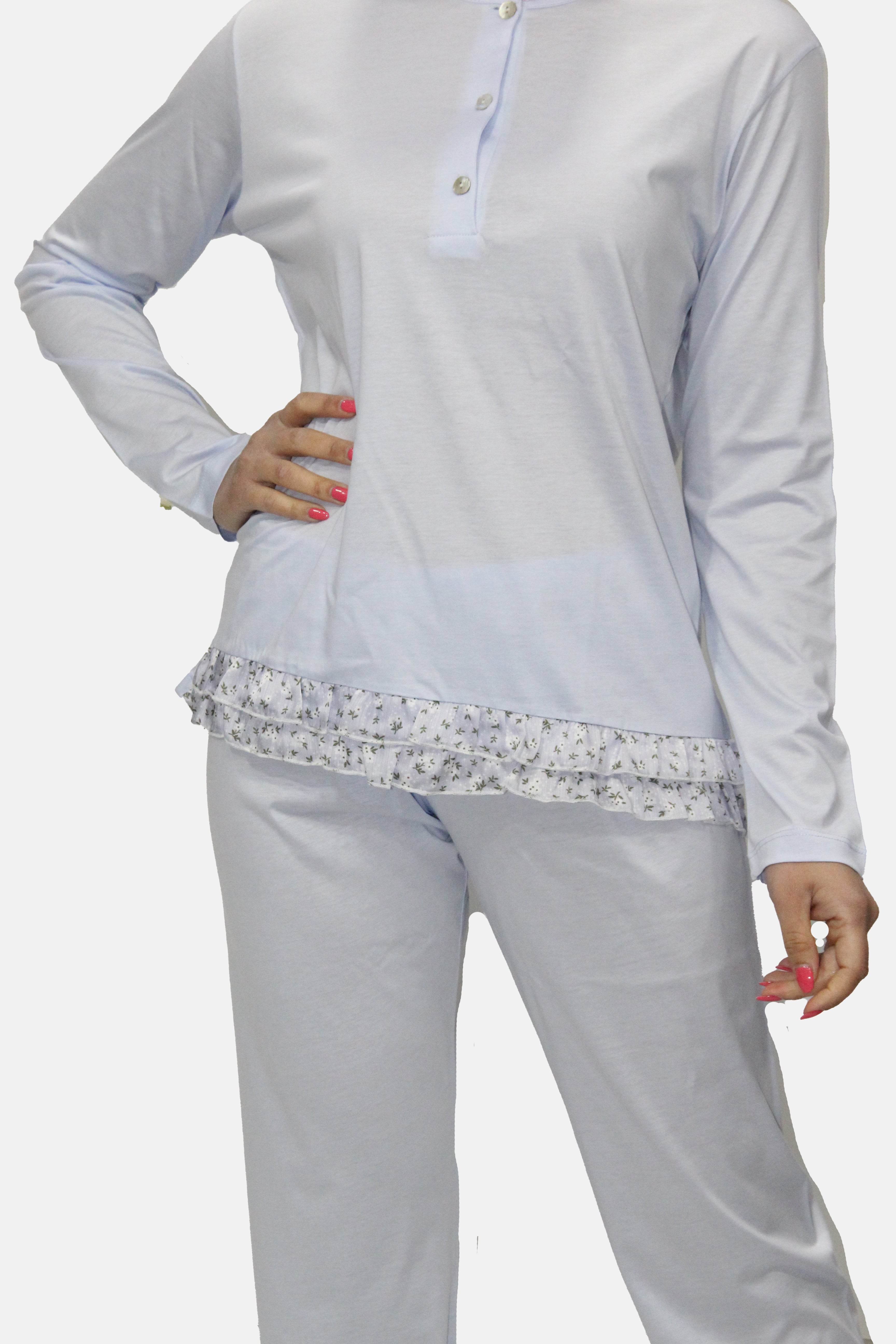 Pigiama Manica lunga Donna E2515 Fida - evabiancheria