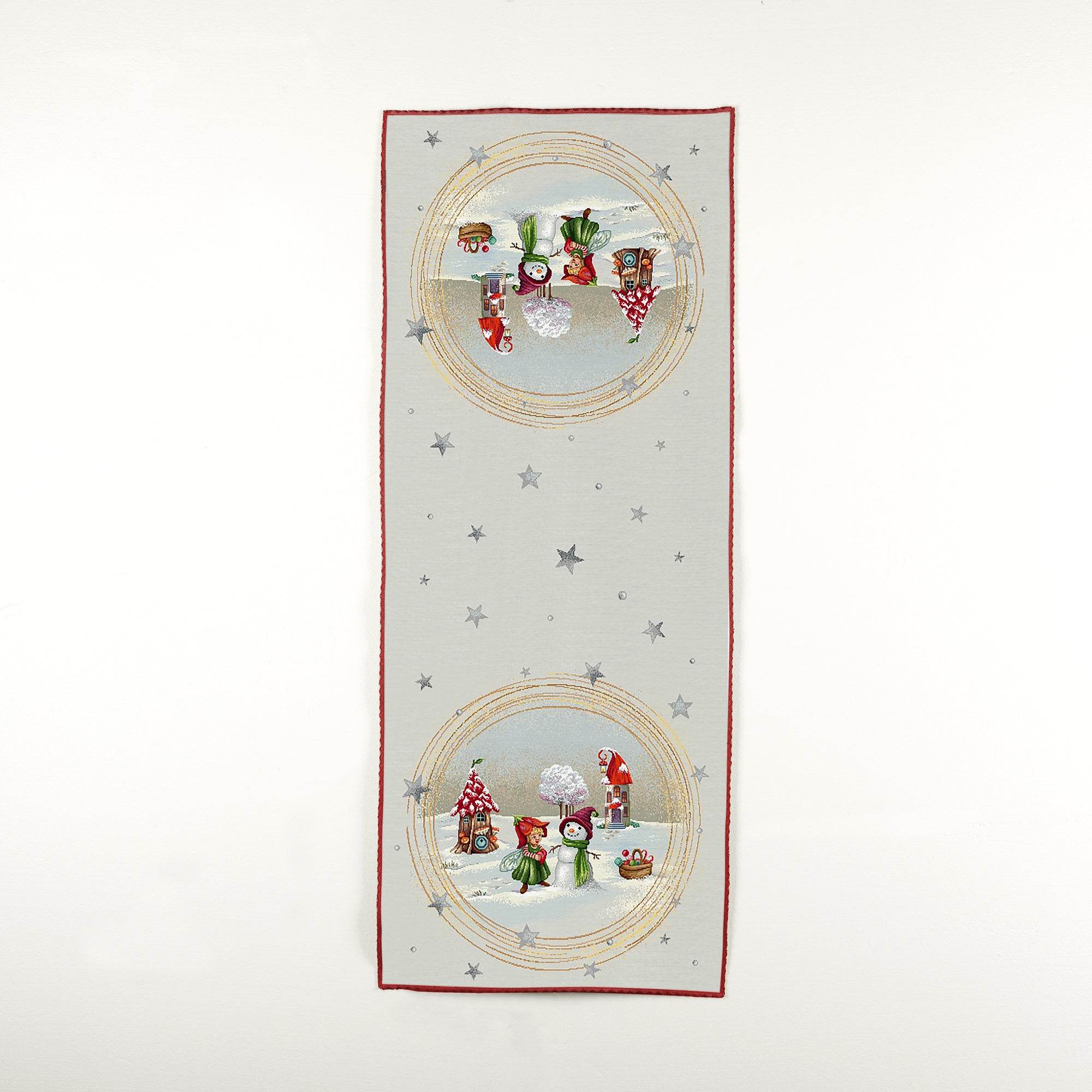 Runner 47x140 Natalizio Biancheria Fatato Runner Nat Mae - evabiancheria