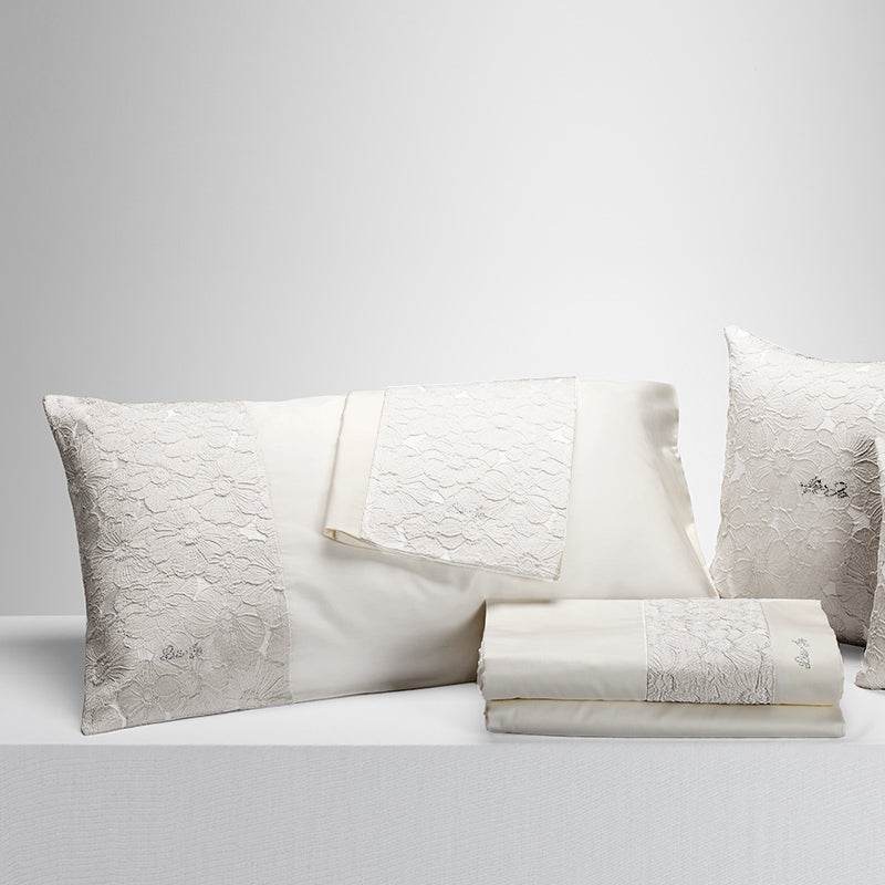 Lenzuola con pizzo Biancheria Cassiopea LL2411 Liu Jo Home - evabiancheria