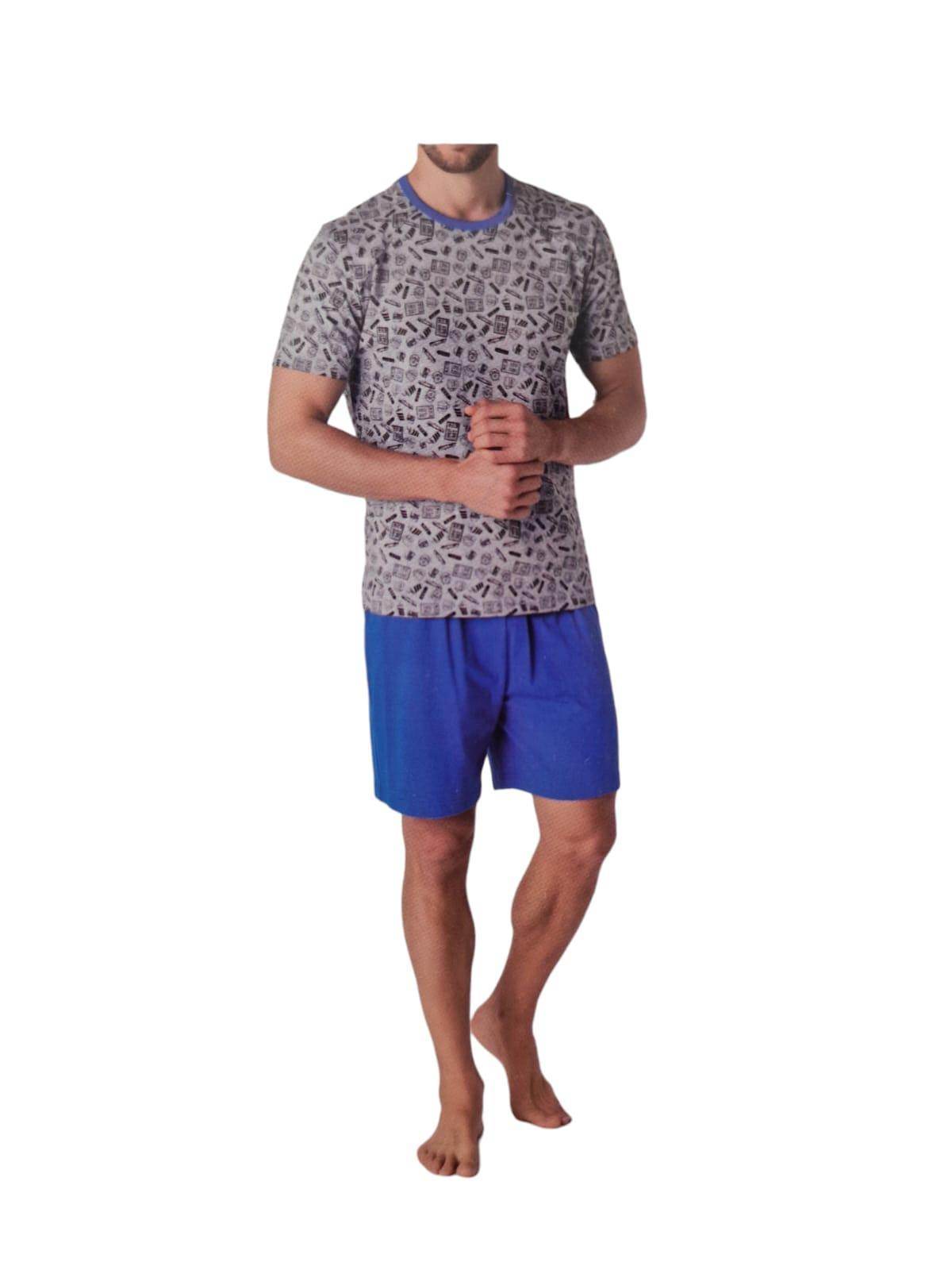 Pigiama corto Uomo L0DSP GRI Lovable - evabiancheria
