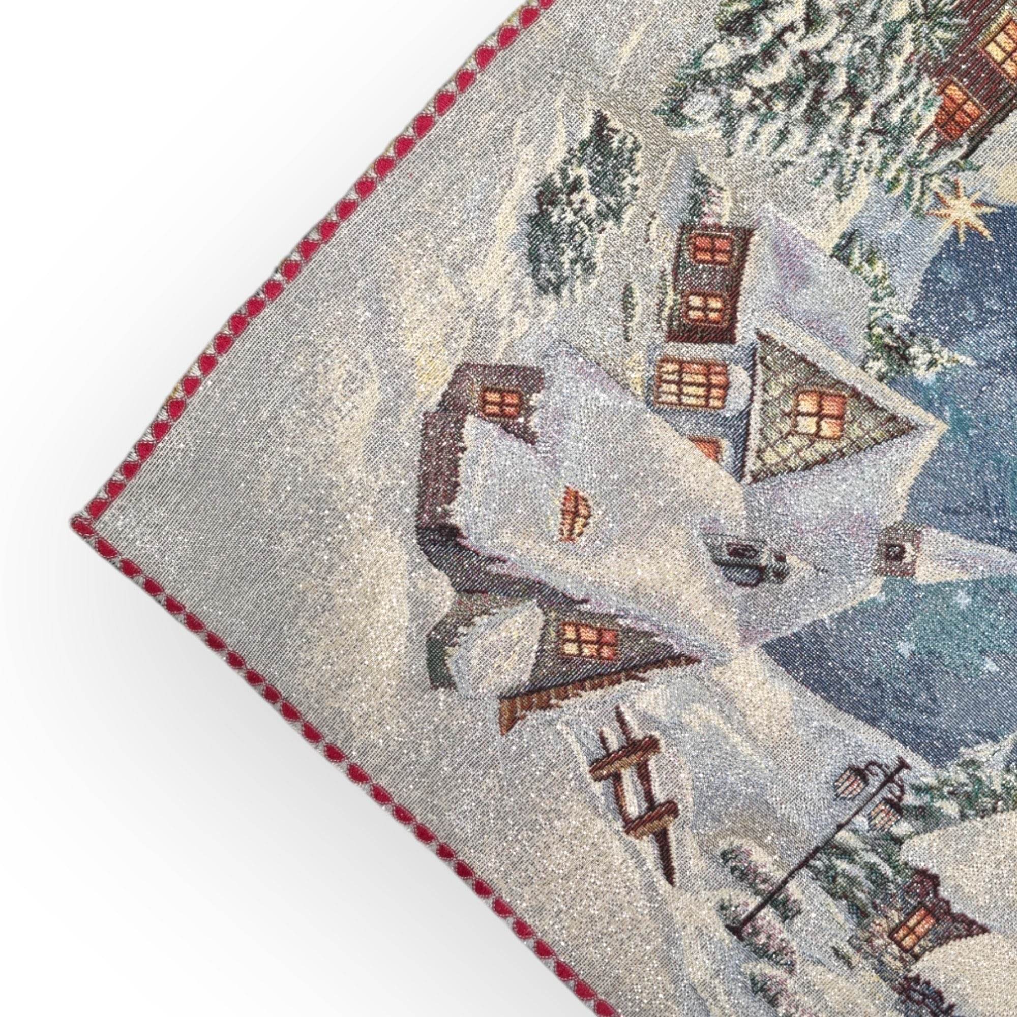 Centrotavola 100x100 Natalizio Biancheria Notte Centrotavola Nat Mae - evabiancheria