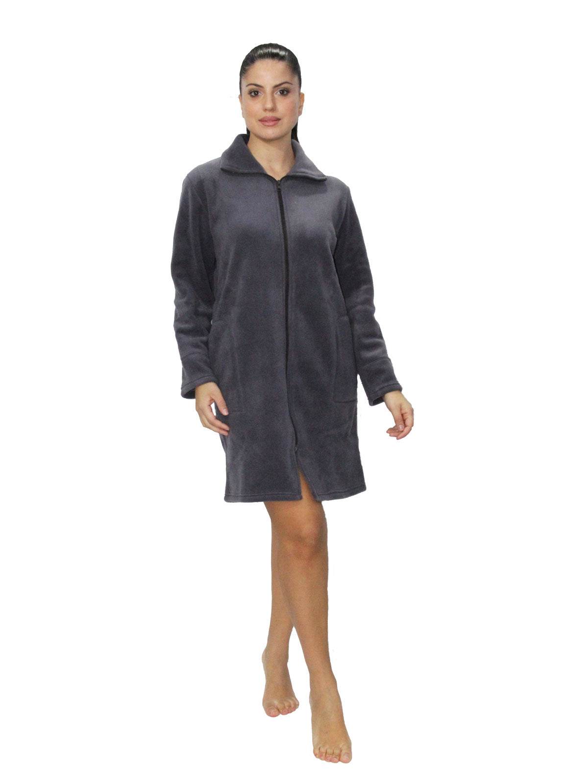 Vestaglia con zip Donna I2562 Fida - evabiancheria