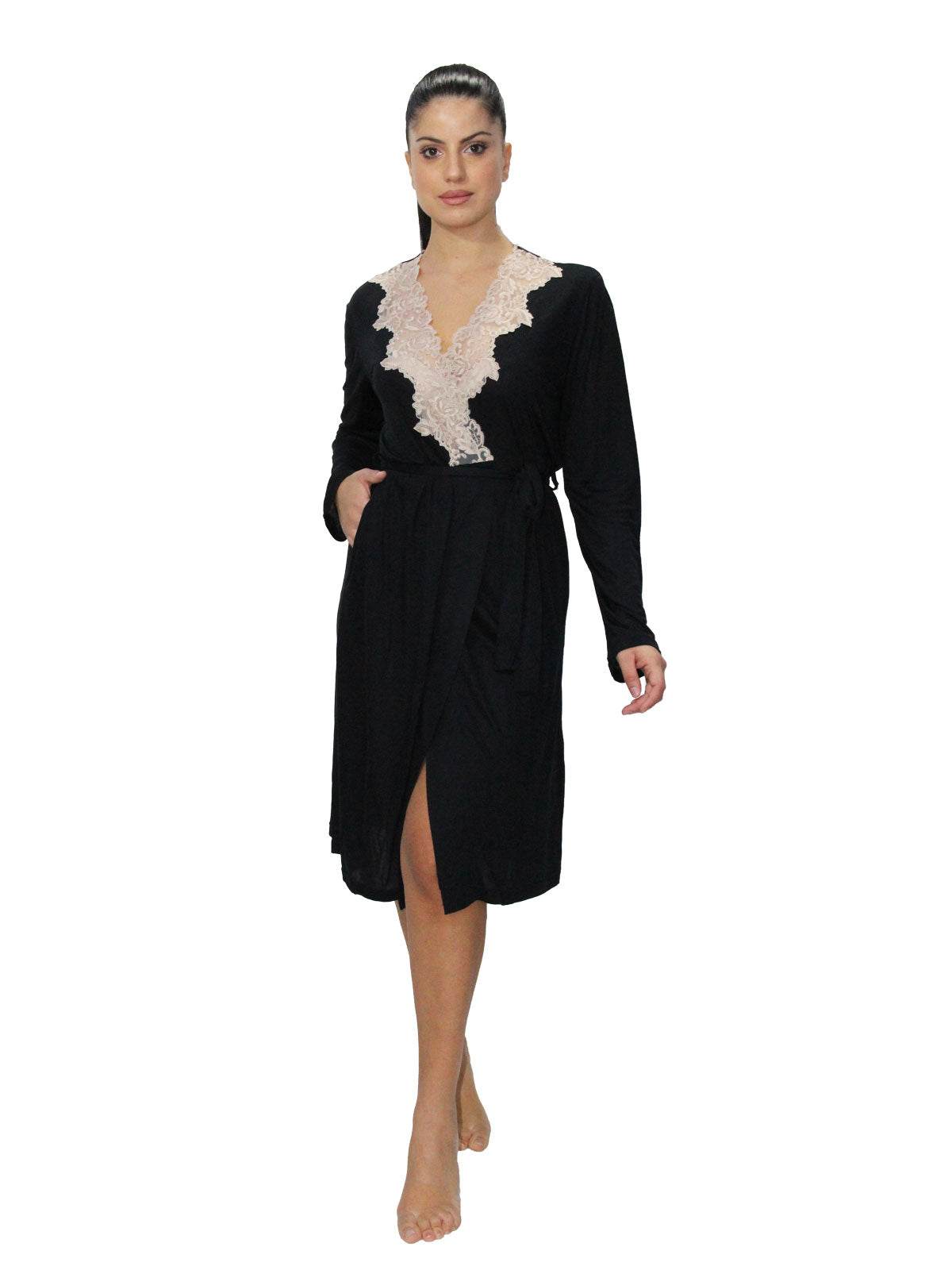 Vestaglia Incrocio Donna I24822 8 Prima Rosa - evabiancheria