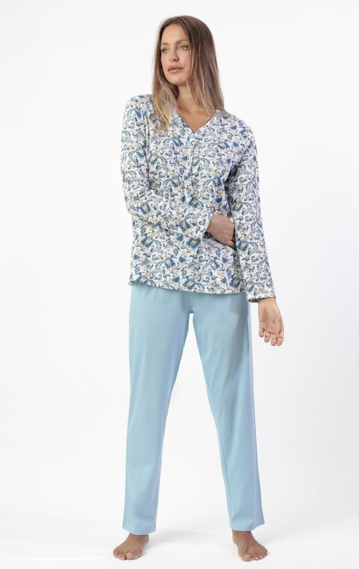 Pigiama Lungo Donna 63636 Admas